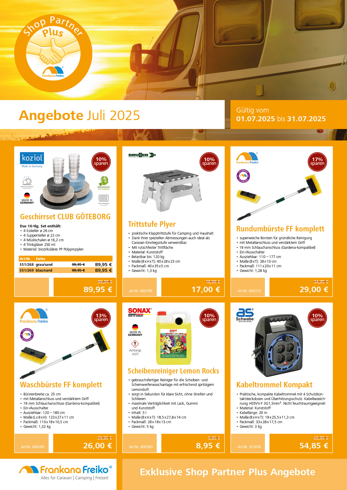 Shop Plus Partner Angebot Juli 2025